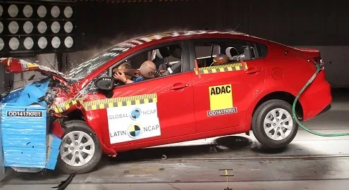 Седан Kia Rio провалил краш-тест Latin NCAP