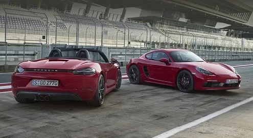 Porsche Cayman and Boxster sports cars have received GTS versions