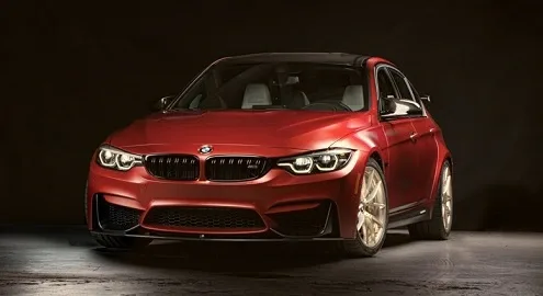 A unique version of the BMW M3 sports sedan was shown in Las Vegas