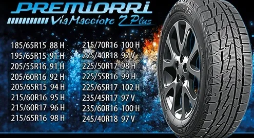 The first winter tire of the new Premiorri ViaMaggiore Z PLUS line has appeared