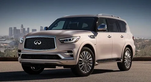 The Infiniti QX80 SUV has been noticeably refreshed