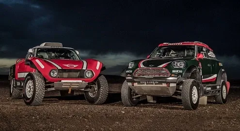 Mini will send two different cars to the Dakar Rally