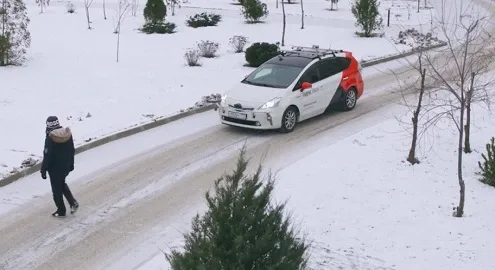 Yandex self-driving cars tested on snowy roads