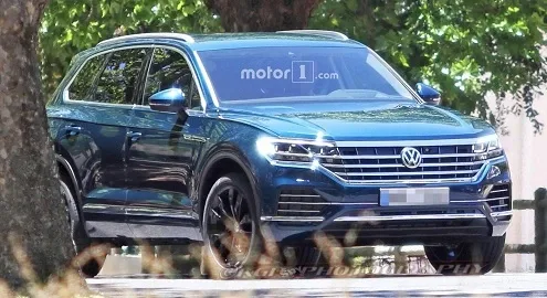 The exterior of the new Volkswagen Touareg has been declassified