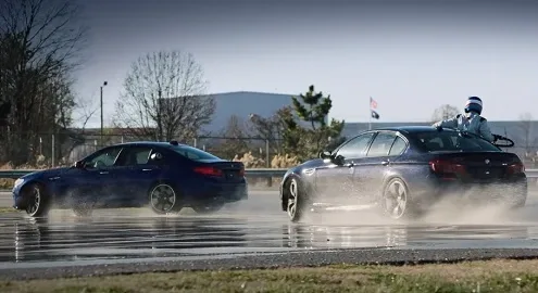 BMW M5 drove 374 km in constant drift