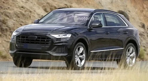 Photo spies revealed the exterior of the Audi Q8 crossover