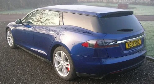 Британцы превратили хэтчбек Tesla Model S в универсал