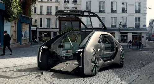 Renault EZ-GO show car hinted at future self-driving vehicles