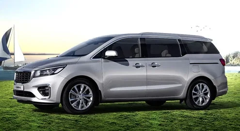 The Kia Carnival minivan has been slightly updated