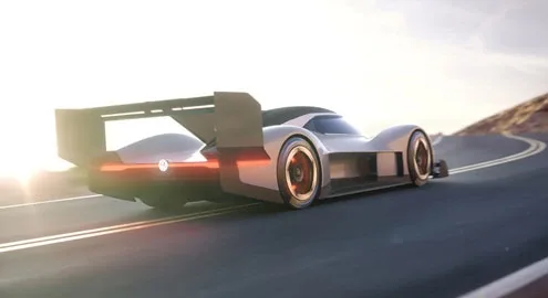 The racing electric car Volkswagen I.D. R Pikes Peak has been presented