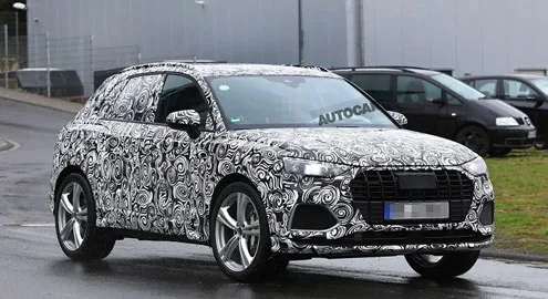 The "charged" Audi SQ3 crossover was spotted during testing