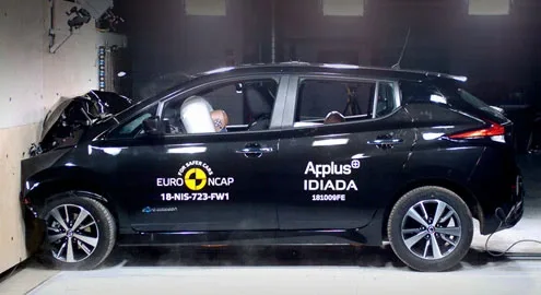 Nissan Leaf завоевал 5 звезд в новых краш-тестах Euro NCAP