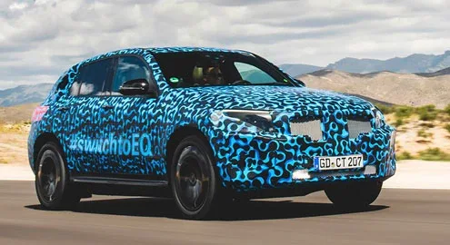 The Mercedes-Benz EQC electric car debuts in 2020