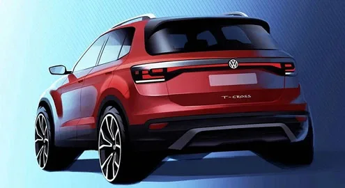 The first image of the Volkswagen T-Cross crossover has been published