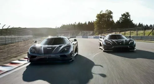 Koenigsegg showed the last two examples of the Agera model