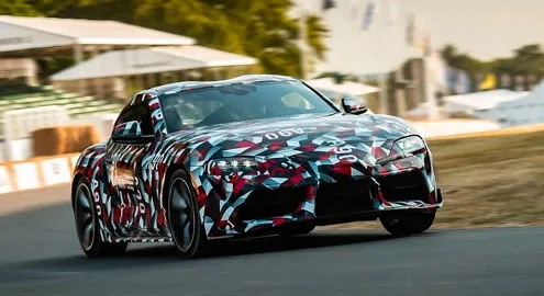 New Toyota Supra arrived at Goodwood