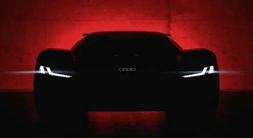 Опубликовано первое изображение электрического суперкара Audi
