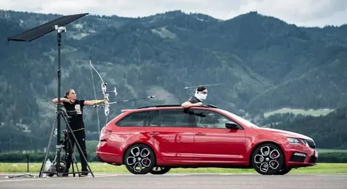 Skoda originally advertised the Octavia Combi RS station wagon