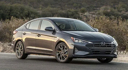 Hyundai Elantra sedan has undergone a facelift