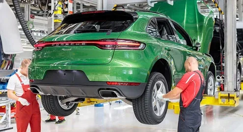 Production of the updated Porsche Macan has started
