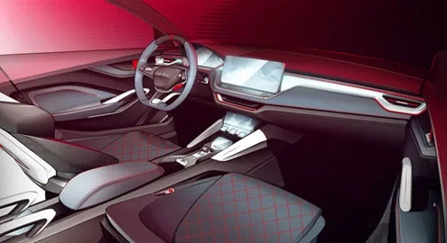 Skoda раскрыла интерьер концепта Vision RS