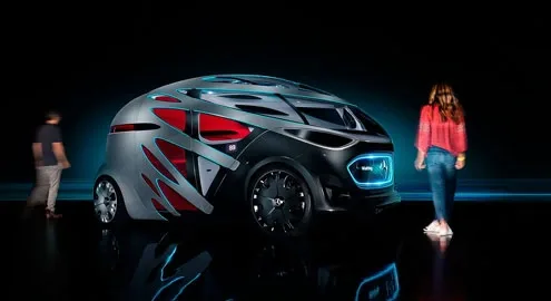 The Mercedes-Benz Vision Urbanetic concept debuted in Copenhagen