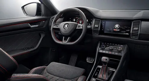 Skoda рассекретила интерьер кроссовера Kodiaq RS