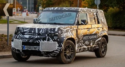 Новый Land Rover Defender выехал на тесты