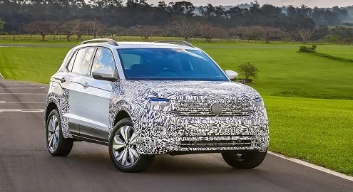 Volkswagen T-Cross показали на видео