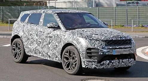 Новый Range Rover Evoque выехал на Нюрбургринг