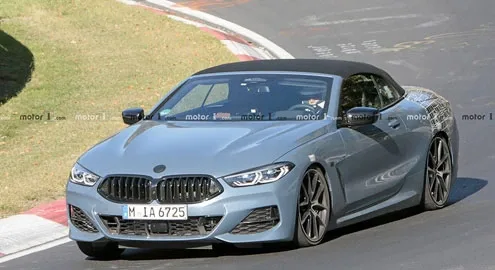 BMW 8-Series convertible went out for final tests