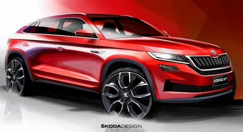 The first image of the Skoda Kodiaq GT crossover has been published