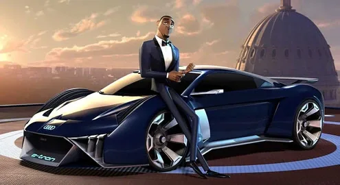 Audi presented a supercar for the cartoon
