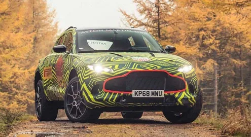 First photos of the Aston Martin DBX crossover published