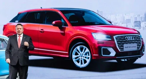 Audi has unveiled the electric crossover Q2 L e-tron
