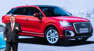 Audi has unveiled the electric crossover Q2 L e-tron