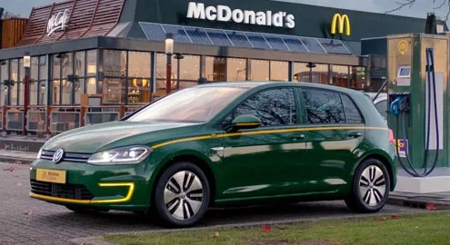 Volkswagen e-Golf electric car got a version from McDonald's