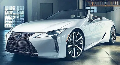 Lexus LC convertible debuted in Detroit