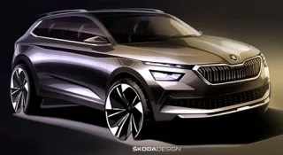Skoda has published new teasers of the Kamiq crossover