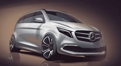 Mercedes-Benz представит в Женеве электрический минивэн