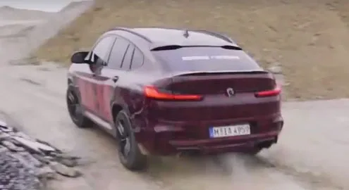 Кроссоверы BMW X3 M и X4 M показались на видео