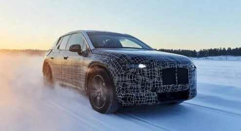 BMW iNext electric car tested in harsh conditions