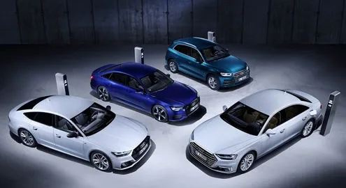 Several Audi models have received new hybrid versions