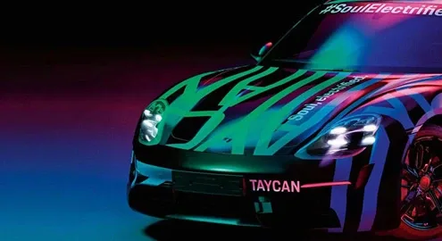 Electric car Porsche Taycan appeared in official photos