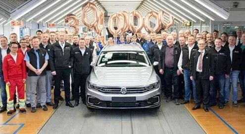 Volkswagen Passat перешагнул рубеж в 30 млн экземпляров