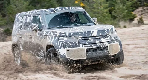 New Land Rover Defender partially declassified