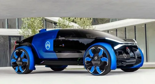 Citroen introduced a bright electric car