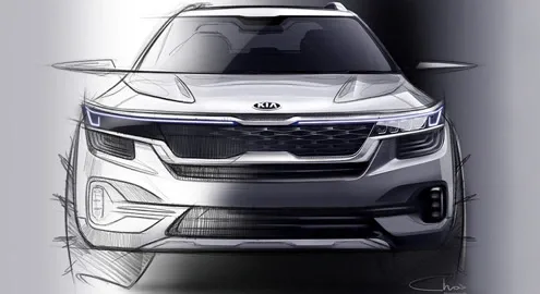 Новый кроссовер Kia показался на официальных тизерах
