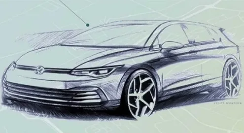 New Volkswagen Golf appeared in official sketches