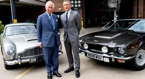 Which Aston Martin models will appear in the new Bond series